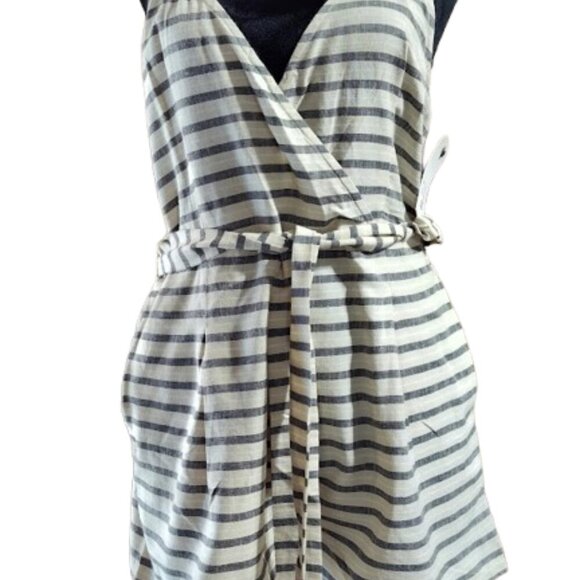 Billabong Women's Linger on Romper Size M/M/M NWT Grey and Beige - Picture 4 of 15